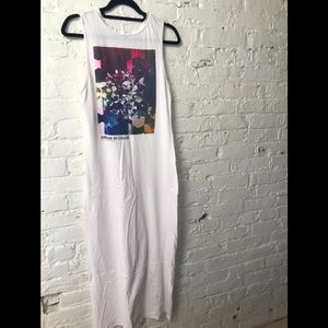 Love Nail Tree long t-shirt dress size small